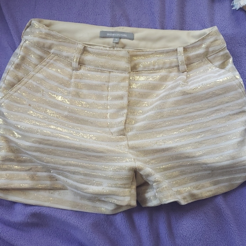 Striped dress shorts